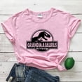thumbnail image 5 of Camiseta Grandmasaurus 100 % algodón, divertida camiseta de regalo de cumpleaños para abuela, linda camiseta de manga corta con gráfico de dinosaurio para mujer, 5 of 5