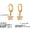 F310-C, variant on 18K Gold Plated Star Drop Earrings – Dainty Cubic Zirconia Star Dangle on Small Hoop | Trendy Celestial Jewelry for Women | Perfect for Daily Wear, Parties & Gifts