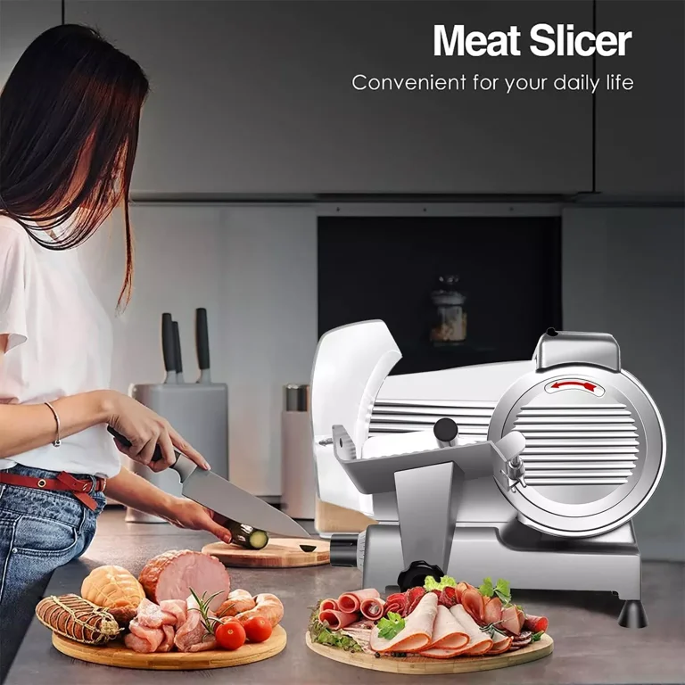 Commercial Meat Cutter Deli Meat Slicer Machine - 8-Inch Semi-Automatic ...
