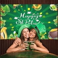 thumbnail image 3 of St. Patrick's Day Decorations Banners Happy St Patricks Day Backdrops,59x35inch St Patricks Shamrocks Background for Irish Luck Day Wall Photography Prop Booth Party Decors, 3 of 6