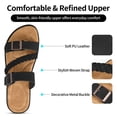 thumbnail image 3 of Decould sylf Women Slide Sandals Comfort Soft Adjustable Strap Flats shoes Anti-Slip Slippers Sandals, 3 of 7