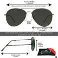 thumbnail image 2 of proSPORT Sunglasses Big and Tall Aviator Oversized Extra Large Wide Fit Men Sunglasses, 2 of 6