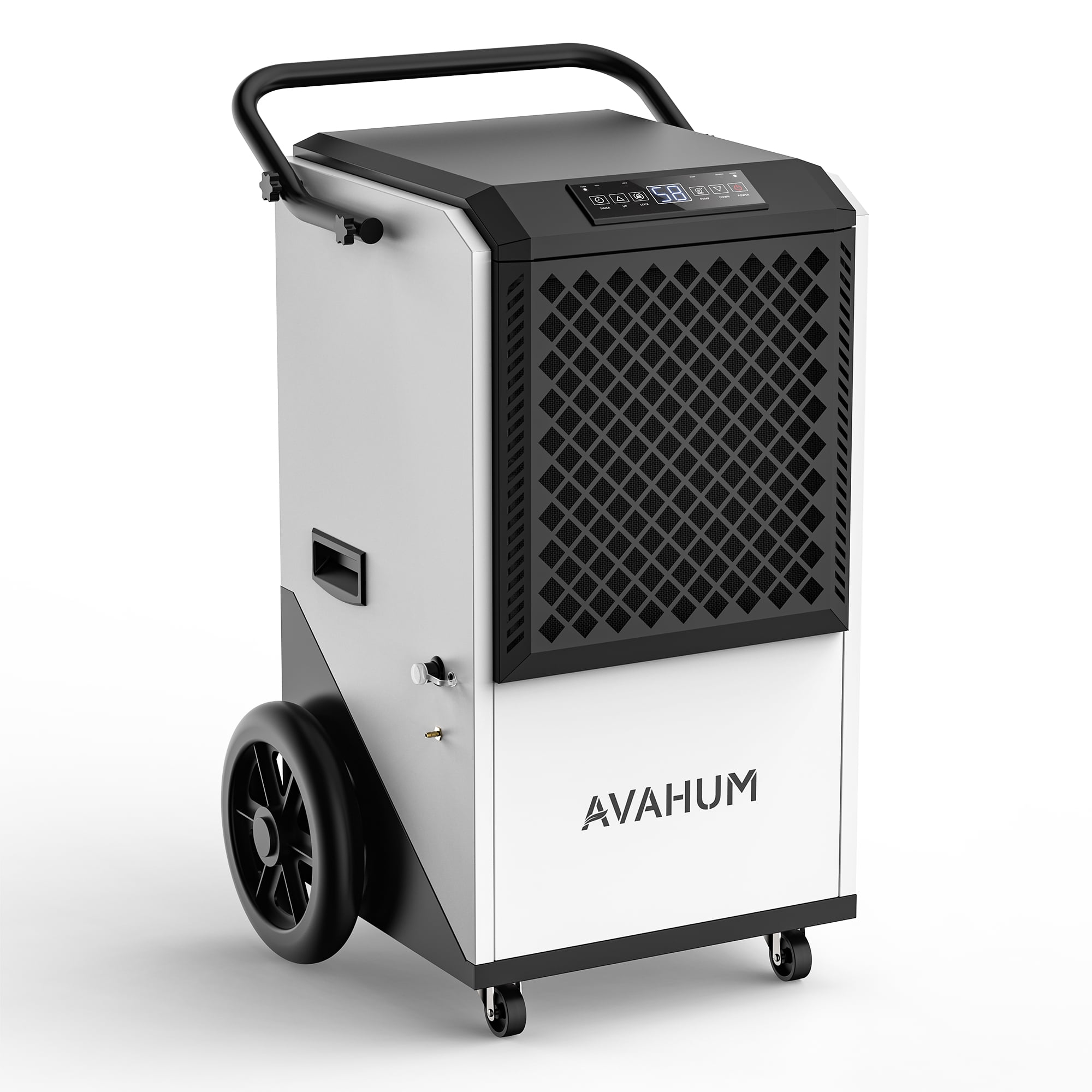 AVAHUM 250 Pints Commercial Dehumidifier with Pump for 6,500 sq. ft, Industrial Dehumidifier for Basements and Warehouses