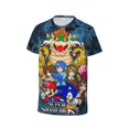 thumbnail image 2 of Super Smash Bros Ultimate Kids T-Shirt 3d Printed Graphic T-Shirts Boys And Girls Short Sleeve Shirts For Youth Kids X-Small, 2 of 7
