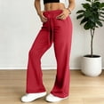 thumbnail image 6 of Drawstring Yoga Pants No Pockets For Women Workout Soft Stetchy Bell Bottom Flare Yoga Leggings, 6 of 6