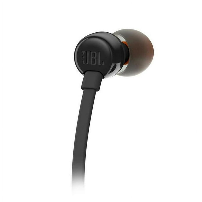 Two JBL T110 in-Ear with Built-in Microphone Headphones Black 