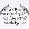 thumbnail image 2 of CafePress - Feathers Are Reminders That Angels Are A Body Suit - Baby Light Bodysuit, Size Newborn - 24 Months, 2 of 4