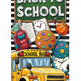 thumbnail image 4 of School Bus Back to School Decorative Banner Educational Theme for Classroom Decoration Kid's Room Wall Art School Events, 4 of 5