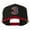 Black Red, variant on Arial Number 3 Embroidered Classic Two Tone Cap - Neon Orange OSFM