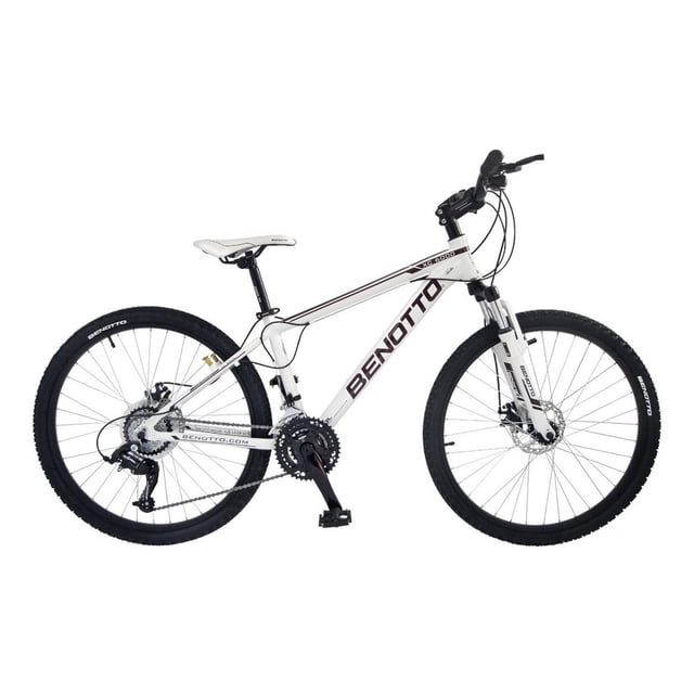 Bicicleta Benotto Mtb Xc-6000 R26 24v Doble Disco Aluminio blanco SS Benotto XC-6000