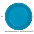 thumbnail image 2 of Turquoise Blue Plastic Banquet Plates 20 Pack, 2 of 2