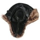 thumbnail image 5 of Gorro de de invierno con orejeras, cuero cálido a prueba engrosamiento gorros a prueba de frío, sombreros para esquí, clima Negro Colco Sombrero de soldado de invierno, 5 of 6