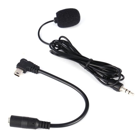 Pro Co Ameriquad Microphone Cable - Tbest Mini microphone, 3.5mm Mini microphone,Black 3.5mm External Microphone Clip On Mic + Adapter Cable for GoPro Hero4 3/3+