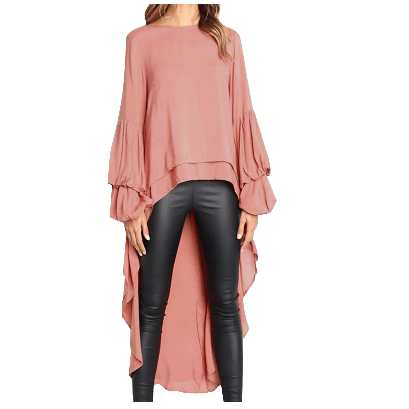 chiffon hem top
