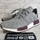 thumbnail image 1 of Adi-das NMD R1 Grey Wool 3M Maroon Boost Sneaker CQ0761 Men's Size 8.5, 1 of 6