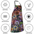 thumbnail image 5 of Kdxio Vintage Floral Apron with Pockets Adjustable Kitchen Aprons for Men Women Waterproof Aprons for Cooking,Drawing,Crafting, Baking Household Cleaning, 5 of 8