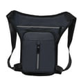 thumbnail image 4 of yotijay Men Waist Hip Pouch Casual Waterproof Zipper Fanny Pack Cycling Leg Bag for Running Hiking Outdoor Fishing Traveling Deep Blue, 4 of 9
