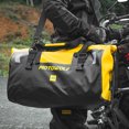 thumbnail image 3 of Bolsa trasera impermeable para motocicleta bolsas para asiento trasero equipaje de viaje de 40L (negro amarillo), 3 of 9