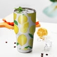 thumbnail image 3 of 30oz Lemon Tumblers Stainless Steel Tumbler with Lid and Straw,Vacuum Insulated Double Wall Travel Tumbler Cups Mug with Cleaning Brush for Coffee,Tea, 3 of 7
