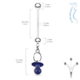 thumbnail image 2 of Pregnancy Belly Rings Bioflex Surgical Steel Pregnant Navel Naval Baby Pacifier Pink, 2 of 4