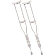 Drive Medical Aluminum Crutches "Adult, 5'2 to 5'10 , 350lb Weight Capacity"