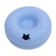 thumbnail image 1 of Cama túnel para gatos, nido para gatos, cueva escondida, resistente a los arañazos, lavable, con cremallera, cueva para gatos, condominio tipo donut Azul 50cm, 1 of 9