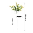 thumbnail image 3 of Yonrjhukm Solar Powered Gardenia Flower Stake Lights, Outdoor Waterproof IP65 Decorative Lamp for Garden, Yard, Patio, Durable Stainless Steel & ABS, 12-15 Hours Illumination, Energy Efficient, 3 of 3