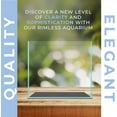 thumbnail image 3 of Aqua Worx 1 Gallon Rimless Tank - 6.29 x 6.29 x 6.29 inches Fish Tank - Cube Style Rimless Fish Tank - Clear Glass Cube Aquarium - Space Saving 1 Gallon Fish Tank - Durable Rimless Aquarium, 3 of 7