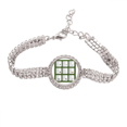 thumbnail image 1 of Keyboard Design Art Deco Fashion Tennis Chain Anklet Bracelet Diamond Jewelry, 1 of 3