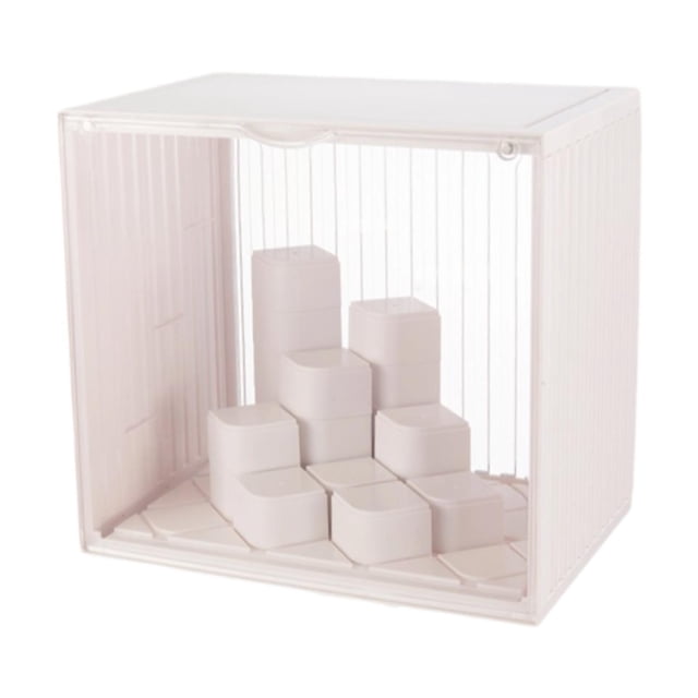 Vitrina Hugo organizador de cubos de almacenamiento apilable a prueba de polvo 23 cm x 34 cm x 31,5 cm