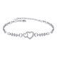 thumbnail image 1 of Juguetes Para Niño Pulsera chapada en amatista 925 con forma de corazón y diamantes, joyería femenina de corazón a corazón. Juguetes Para Bebe 1 Año, 1 of 7