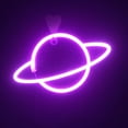 thumbnail image 4 of Lámpara de Luz LED Diseño de Arte Diseñado, USB / Batería, Letreros de LED para Nad, Boda de Cumpleaños, Dormitorio, Púrpura Sunnimix bar lámpara de neón, 4 of 8