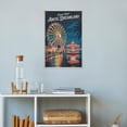 thumbnail image 4 of Jakarta Ancol Dreamland Night Poster Vintage Retro Travel Beach Amusement Park Wall Art Print Poster, 4 of 8