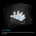 thumbnail image 3 of Acrílico Exhibición Estuche Plástico Caja Cubo Almacenamiento Caja Transparente Montar Exhibición 41x11x41cm para Coleccionables Unique Bargains Estuche de muestra, 3 of 5