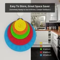 thumbnail image 2 of 7 Pack Silicone Lids, Microwave Splatter Cover, 5 Sizes Reusable Heat Resistant Food Suction Lids fits Cups, Bowls, Plates, Pots, Pans, Skillets, Stove Top, Oven, 2 of 10
