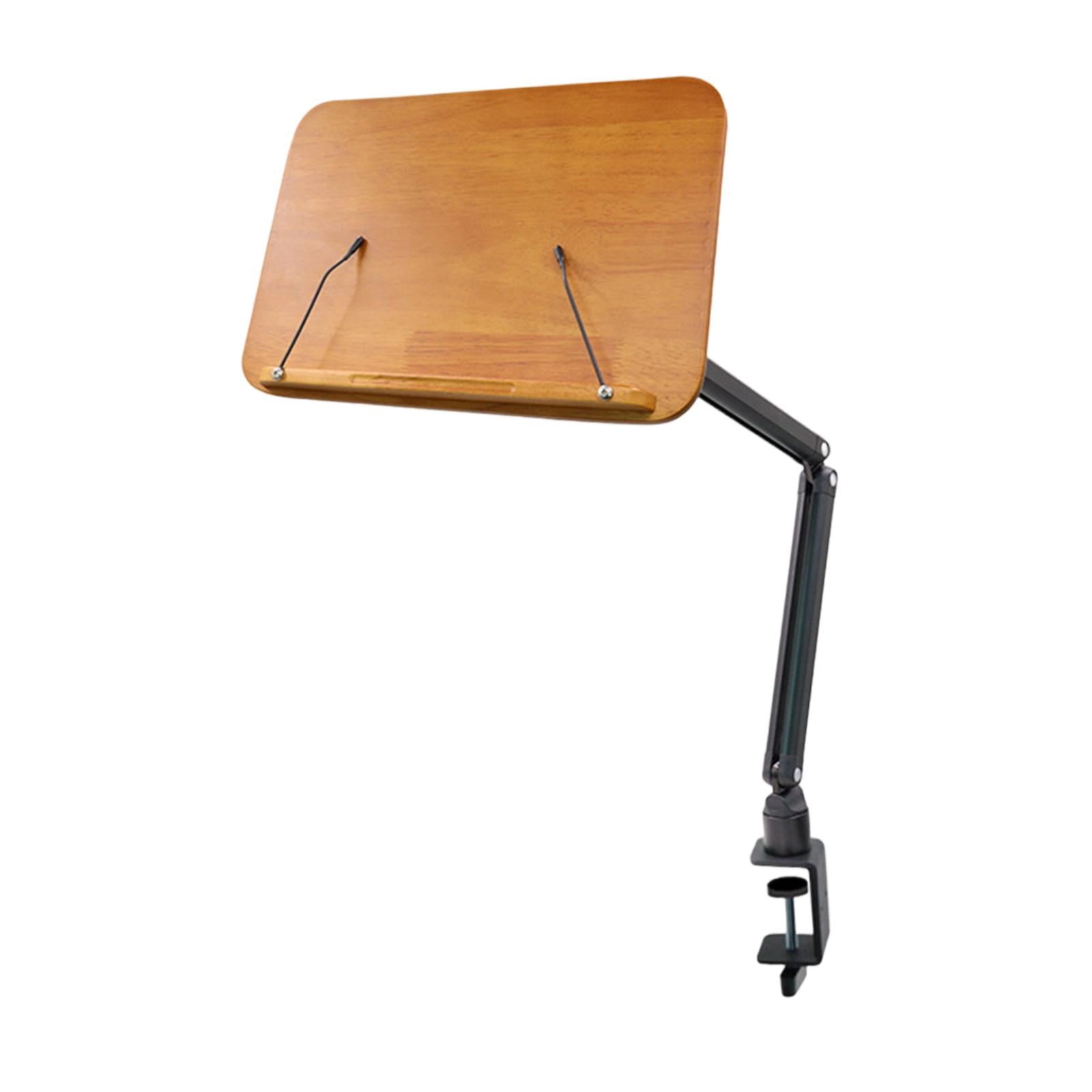 MERIGLARE Sheet Music Stand Brown Stage Performance Space Saving Easy Carrying Book Stand Holder for Guzheng Ukulele Erhu Band Musician