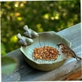 thumbnail image 5 of Luysn Bird Feeder,Ceramic Birdbath Bowl Wild Bird Feeder Food Holder Container Feeding Tray for Outside,Bird Bath Bird Feeders for Outdoors,Bird Bath for Outside,Bird Feeders 6"X3", 5 of 6
