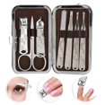 thumbnail image 5 of 7pcs Portable Nail Clipper Eyebrow Scissors Dead Skin Pusher Nail File Manicure Tool Set, 5 of 5