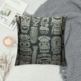 thumbnail image 2 of Nawypu  Aloha Tiki Throw Pillow Cover Vintage Aloha Tiki Seamless Pattern for Your Business Decorative Square Pillow Case for Home Bedroom Living Room Cushion Cover, 2 of 5