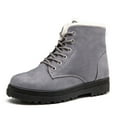 thumbnail image 2 of Wavsuf Winter Boots for Women on Fashion Short Ankle-High Cotton Flat Gray Shoes Size 38, 2 of 7