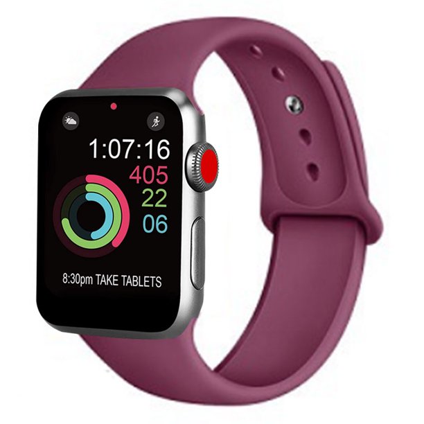Correa de reloj deportivo compatible con Watch 38-40 mm Correa deportiva de repuesto de silicona suave Compatible con iWatch Series 5/4/3/2/1, S/M, M/L Adepaton 2033269-6