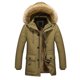 thumbnail image 1 of Abrigos Parkas de Manga Larga Para Hombres Sólidos Casuales En Espesamiento de Espesamiento de La Cremallera Abrigos de Bolsillo Odeerbi ODB-4, 1 of 4