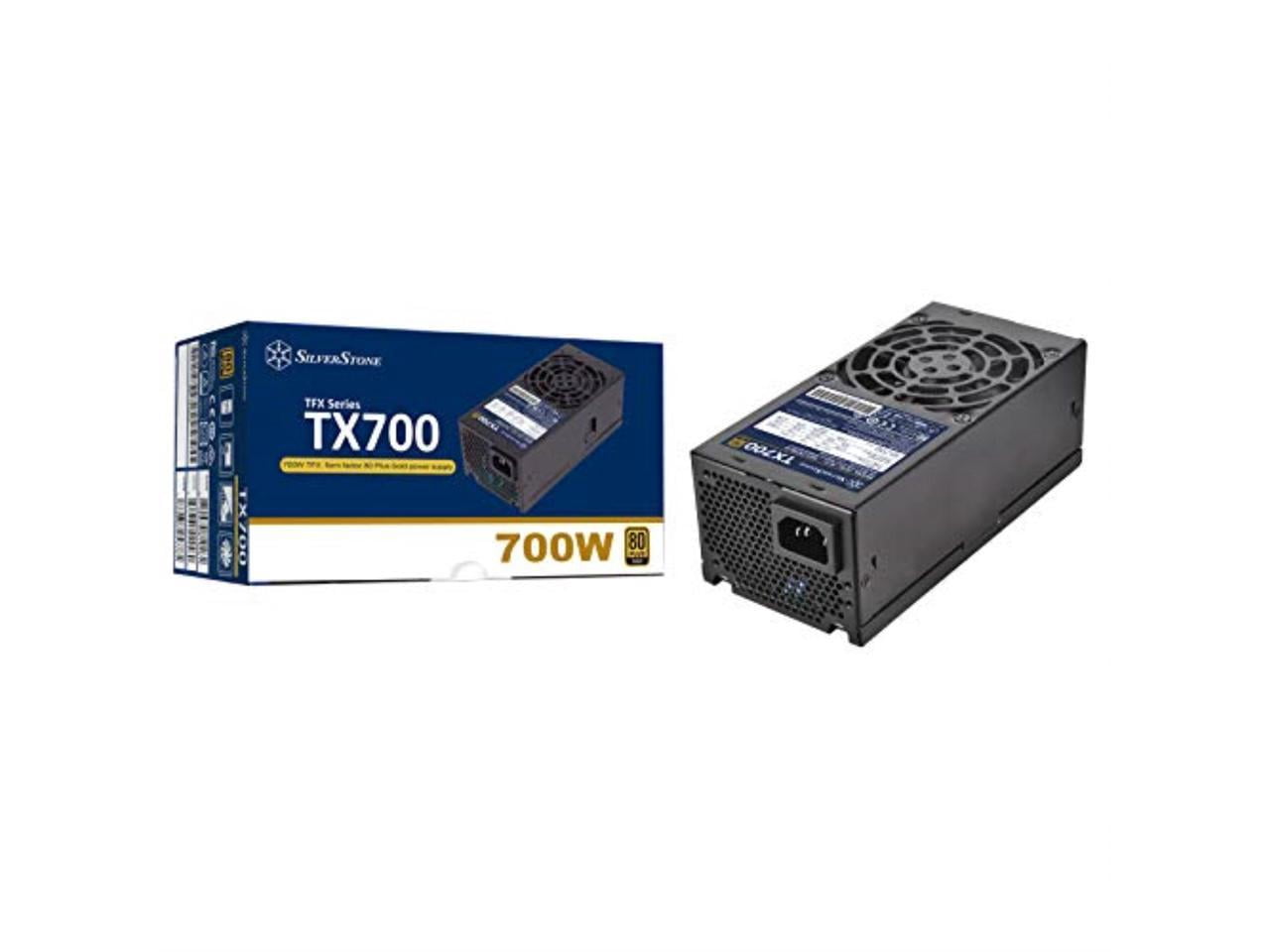700W, TFX form factor, single +12V rails with 58.3A output, Silent 80mm Fan with 18~36dBA, efficiency 80Plus GOLD certification, fixed cable,4x 6+2pin PCI-E.