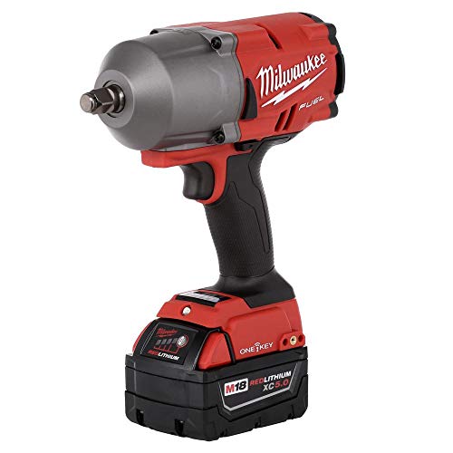 Milwaukee 2863-22 - M18 Fuel 1/2" Hog Ring Anvil 18V 5.0Ah Li-Ion Cordless Impact Wrench Kit