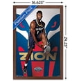 thumbnail image 3 of NBA New Orleans Pelicans - Zion Williamson 19 Wall Poster, 14.725" x 22.375", Framed, 3 of 3