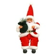 thumbnail image 1 of Muñeco de Papá Noel decoración navideña muñeco de peluche coleccionable figura de escena navideña adorno para de Navidad para escritorio 30x10x10 cm Macarena, 1 of 8