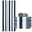 Navy Grey, variant on Jessy Home 4 Pack Stripe Beach Towel Sets, 30"x60" Quick-dry Sand-resistant Lightweight Soft Beach Towel for Travel, Gym