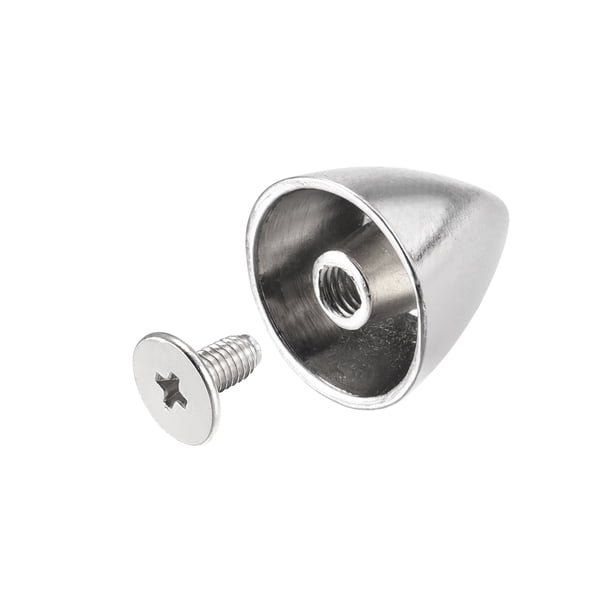 30 Jeux De Rivets Creux 12x12mm – Vis à Retour – Pour Cuir Et Bricolage – Noir