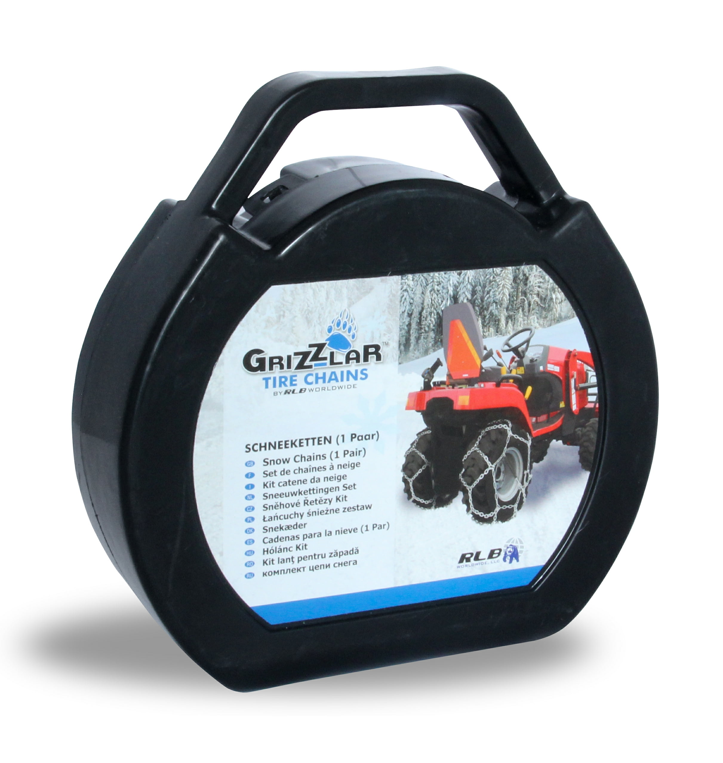 Grizzlar GTN-545 Garden Tractor/Snowblower Net/Diamond Style Alloy Tire Chains 18x6.50-8 