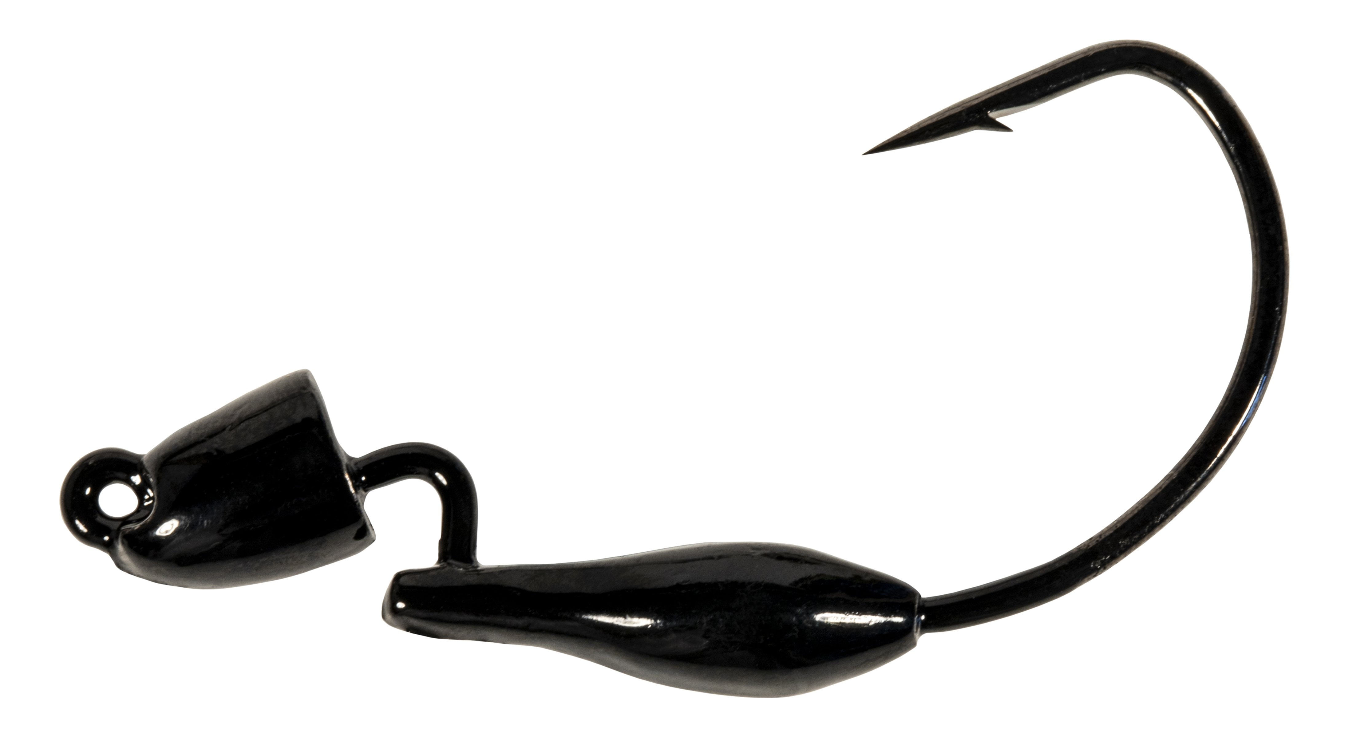 unpainted shakey head jig heads 3/0 hook 25 pcs.-1/4 oz 